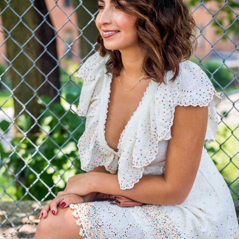 Farm Rio Eyelet patch beaded dress - Picture 10 of 10